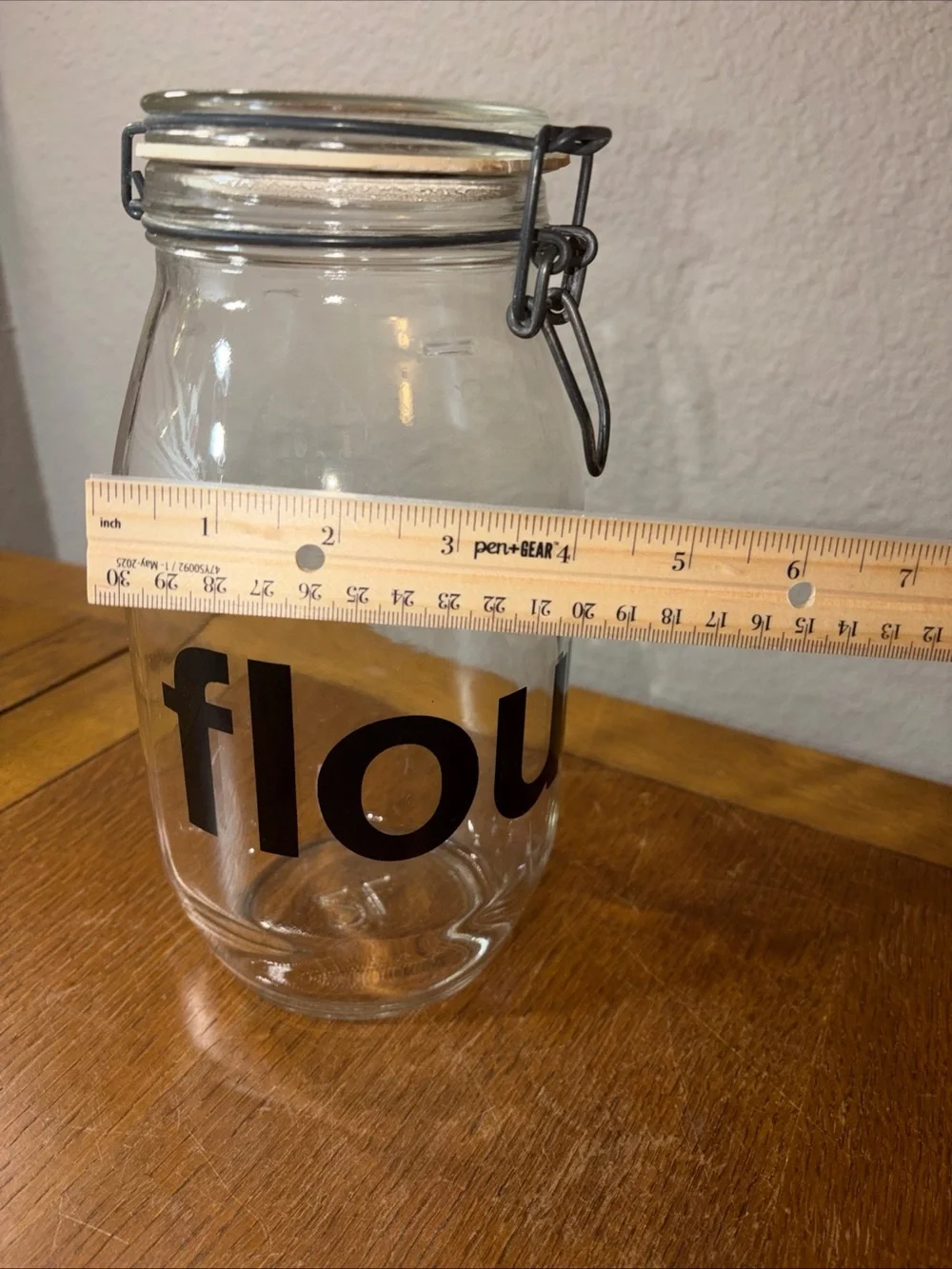 Vintage Triomphe France Medium Glass Jar/Canister 